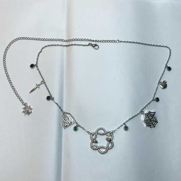 "Loki: God of Mischief" Norse Mythology Handmade Necklace Snakes Fire Spiderweb - Picture 12 of 16